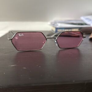 Ray-Ban Hexagonal Pink Sunglasses